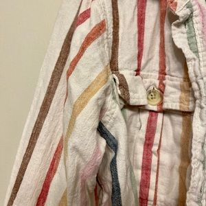 American Eagle cropped button-up